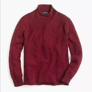 J.Crew 1988 cotton rollneck sweater - Burgundy